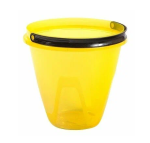 Ведро 10л пласт Лайт прозрачное желтое Радиан/10033056 (э)