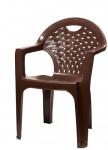Кресло пластик 58,5х54х80см коричневый Башпласт/М8020