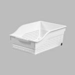 Контейнер пласт на колесах широкий Лофт 30,5х21х12,5см белый Виолет/622006---