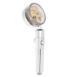 Лейка д/душа турбо 1 режим с вентилятором кнопка стоп 75мм хром/582-085