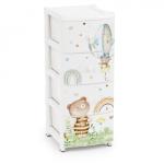 Комод Мишутки 4-х секционный Башпласт/М8668 (м)