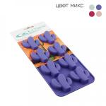 Форма д/выпечки силикон 8 ячеек Кактусы 21*10,5*1,5см микс Катунь/КТ-S-362