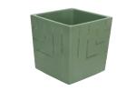 КВАДРО Кашпо д/растений 23,4л д30см Нефрит Ливингрин/КВ30-32