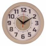 Часы настенные круг д24,5см корпус бежевый Классика(10)/2323-125