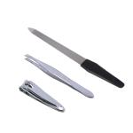 Набор д/маникюра 3 пр (пилка металлическая, книпсер, пинцет) ЮНИLOOK ГЦ/305-413