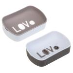 Мыльница пласт 13*8,5*3см LOVE Ветта/463-508