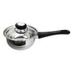 Ковш нерж сталь 1,4л Стрейтон д16см стекл крышка ГЦ/822-117