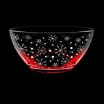 1 СНЕГОПАД красный Салатник стекл 0,7л Декостек/425/1-ГН9