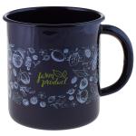 Кружка эмал 1л Ягоды черная Аппетит ПЛТ/1с3с