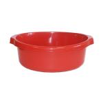 Таз пласт 10л круглый с ручками Мульти красный Мультипласт/MPG8447 (25)
