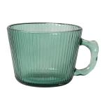 Кружка стекл 0,35л рефленая зеленая ГРН/65529-14