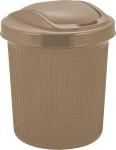 Ведро с подвижной крышкой Soul 12л кофе Пластик Репаблик/SV4065КФ