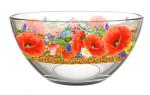 Салатник стекл 0,7л Маковое поле Декостек/425/1-Д/Т00016414 