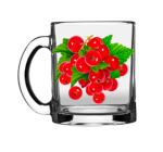 Кружка стекл 0,32л Чайная Красная смородина ОСЗ/04С1208 б/этик