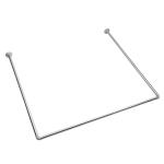 Карниз д/ванной угловой 90*90*90см нерж сталь Ветта/461-142