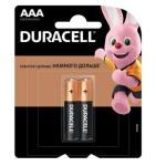 Батарейка LR03 Duracell мизин BL-2 запайка 2шт/12078