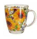 Кружка стекл 0,35л Подсолнухи Декостек/2025-Д/Т00022272