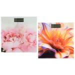 Весы напольные электронные 28*28см жк-диспл до180кг Flower Collection ГЦ/252-091