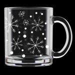 1 СНЕГОПАД Кружка стекл 300мл Декостек/208-Г