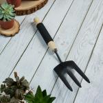 Black Вилка посадочная садовая 36*8см метал поролон дерево Инблум ГЦ/181-040