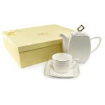 Набор чайный 13пр (6 чашек 240мл+6 блюдец+чайник1л) п/уп/13-01з