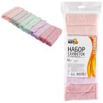 Набор салфеток из микрофибры 25*25см 10шт MFS-05/10 Рыжий кот/101190