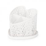 Подставка д/столовых приборов Сердце бел Башпласт/М6252