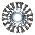 Щетка метал для УШМ 100мм/22мм крученая Ермак/656-049