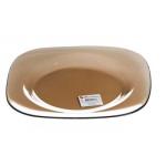 Тарелка мелкая стекл 26см квадр Броунз БорскийСЗ/10519SLВZT