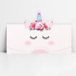 2 Конверт д/денег 17,5*10см Единорожка /4167096 МИН 3шт