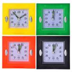 Будильник электр пласт 10см 1*АА 4диз Гала/529-143