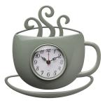 Часы настенные Чашка с дымком 31,5*30,5см корпус оливковый Классика/3432-006