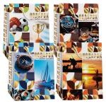 Пакет подарочный бумажный 18*10*22,7см Микс №1 3 диз АП/04070471 КРАТНО 6ШТ