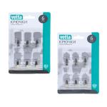 Набор крючков блистер 6шт металл Веселый роджер ГЦ/SD-1987/440-137