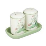 ЗЕМЛЯНИКА Набор д/соли и перца керам 11,5*6,5*7см Миллими/824-198