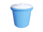 Бак 45л пищевой голубой с белой крышкой Радиан/10014511