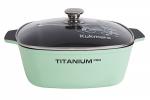 Жаровня алюм с АП Titanium pro ст/крышка 4л 26*26см квадрат Кукмара/жкт42а