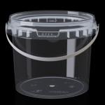 Ведро PP 1л 13.1*12см с крышкой ОСВ КЗ б/этик