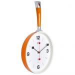 Часы настенные сковорода 25*43см корпус оранж с белым /2543-001Or