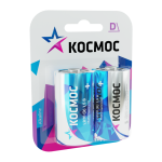 Батарейка LR20 Космос алкалин закайка 2шт/00-00021608