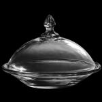 Блюдо с крышкой стекл 15*20см в п/уп ГРН/TB024C