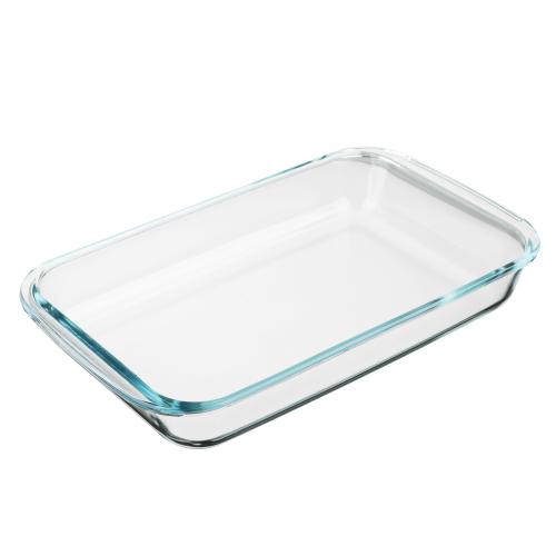 Форма д/запекания жаропроч прямоуг с ручками стекло 34,5*20,4*5,2см 2,2л SATOSHI ГЦ/825-020