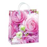 Пакет подарочный пластиковая ручка 26*23*10см микс Антелла/0167