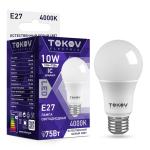 Лампа светодиод 10W (75Вт) E27 грушевид белый свет TOKOV ELECTRIC/1660366