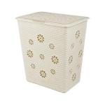 Корзина д/белья Плетенка 60л слоновая кость Башпласт/М2030