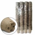 Набор торф горшочков 180шт 80*80 круглые улучшенное дно ГСТ/0701014