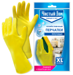Перчатки хозяйственные латексные XL Чистый дом/06-895