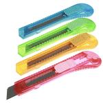 Нож канцелярский 15,5*3см 4цв пакет ГЦ/526-507