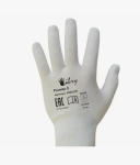 Перчатки полиэстер L белые полиуретан покрытие (9 размер) Libry(12)/KPSP091/141546