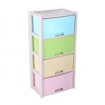 Комод 4-х секционный Колорит цветной Башпласт/М7838